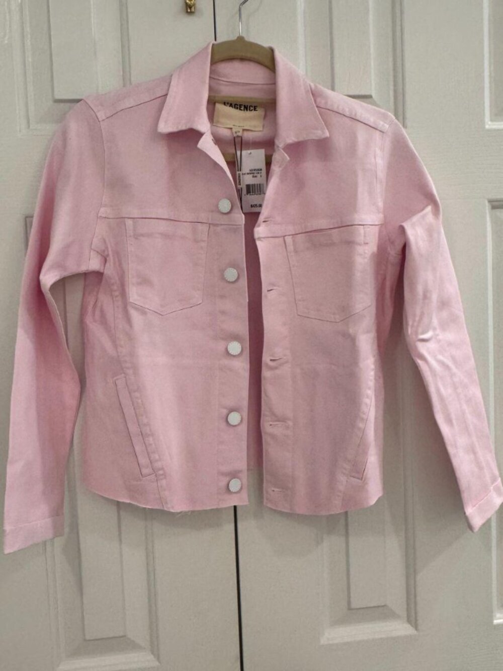 L'Agence Janelle Slim Raw Jacket Lilac Snow - S - NWT - Picture 6 of 6